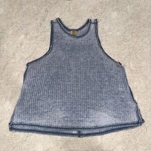 3/$15  True Craft‎ Waffle Knit Burnout Tank size xs